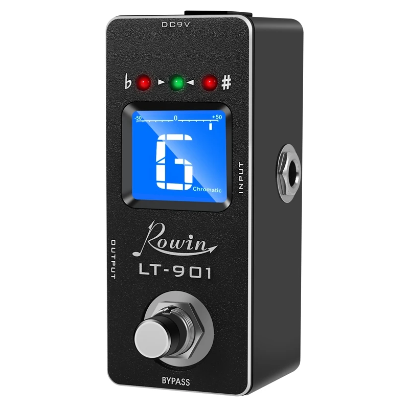 A57T Rowin Lt-901 Gitarre Tuner Effekt Pedal Mini Chromatische True Bypass Lcd Display Digital Pedal Gitarre Teile Zubehör