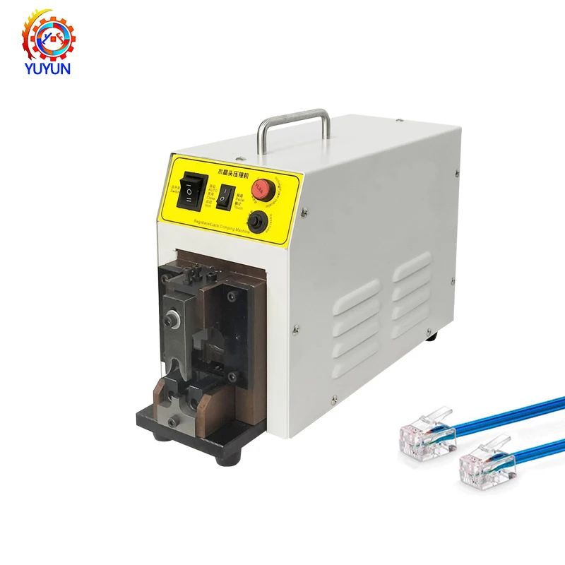 

Semi-automatic Rj45 Connector Wire Cable Crimping Machine Press Terminal Applicator Crystal Head Machine