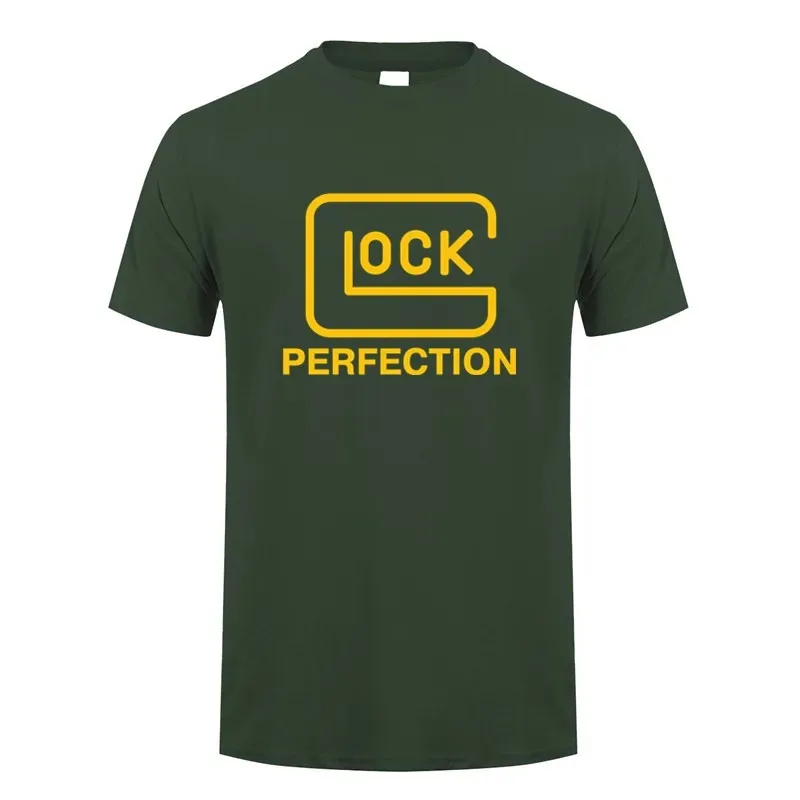 Glock perfection Handgun USA Logo Shooting Sports Outdoor Hunting Jungle T-shirt Cotton Men T shirt New TEE TSHIRT Womens tops