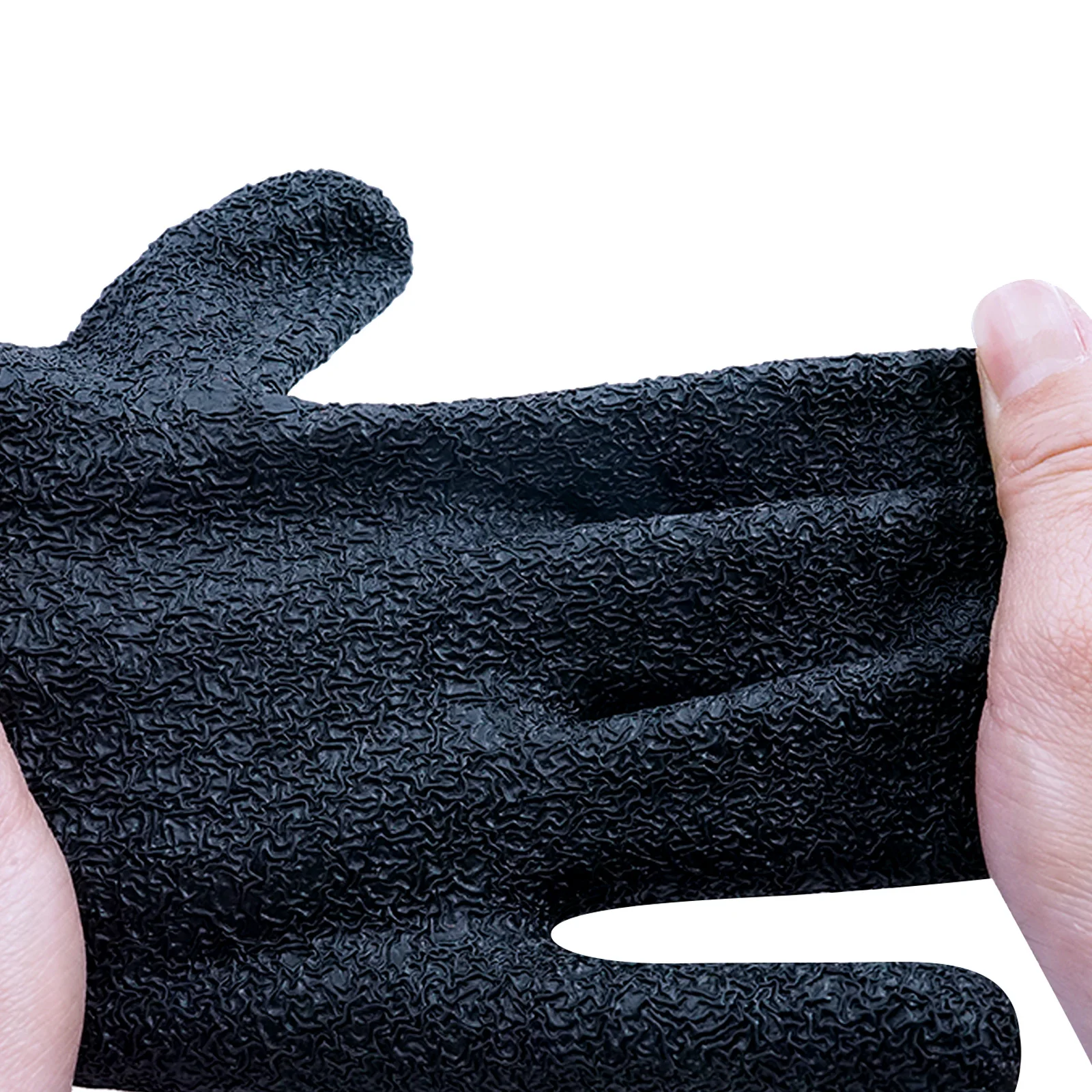 

Non Slip Fish Catching Gloves Premium Rubber Grain PE Interior Elastic String Safe Storage Portable Summer Waterproof Clam Glove