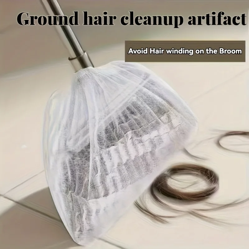Pack Disposable Broom Covers Suitable for Household Brooms,Electrostatic Static Dust & Hair Catcher,Stretchable Elastic