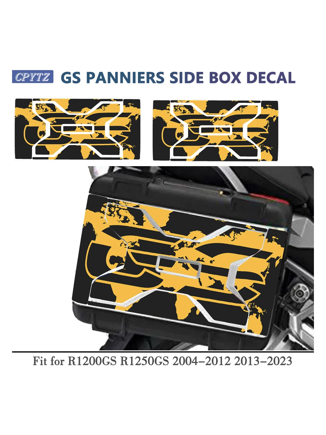 Fit Voor R1200GS R1250GS R1200 1250GS 2004-2024 2023 Motorfiets Vario Case Sticker Side Dozen Koffer koffers Bagage Decals - afbeelding 2