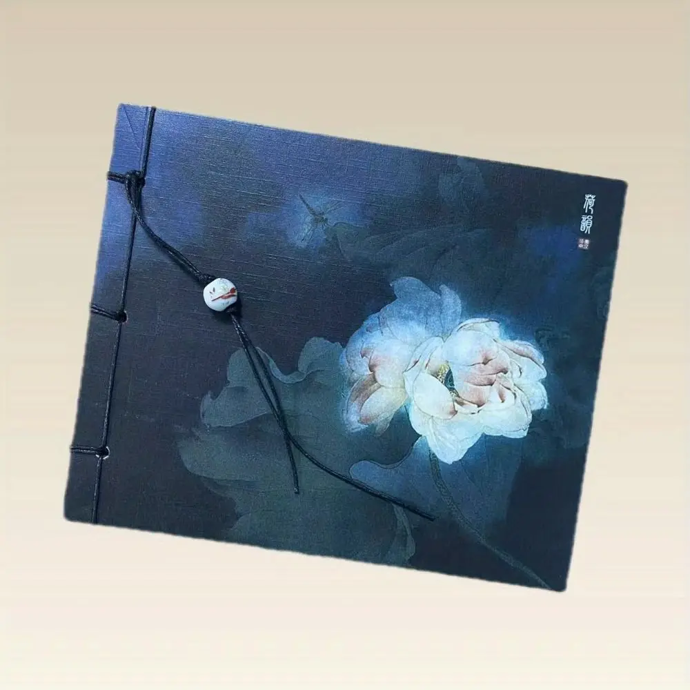 Ancient Style Ancient Style Sketchbook Lotus Tassel Line Package Vintage Line-bound Sketchbook Thread-bound Vintage view 5