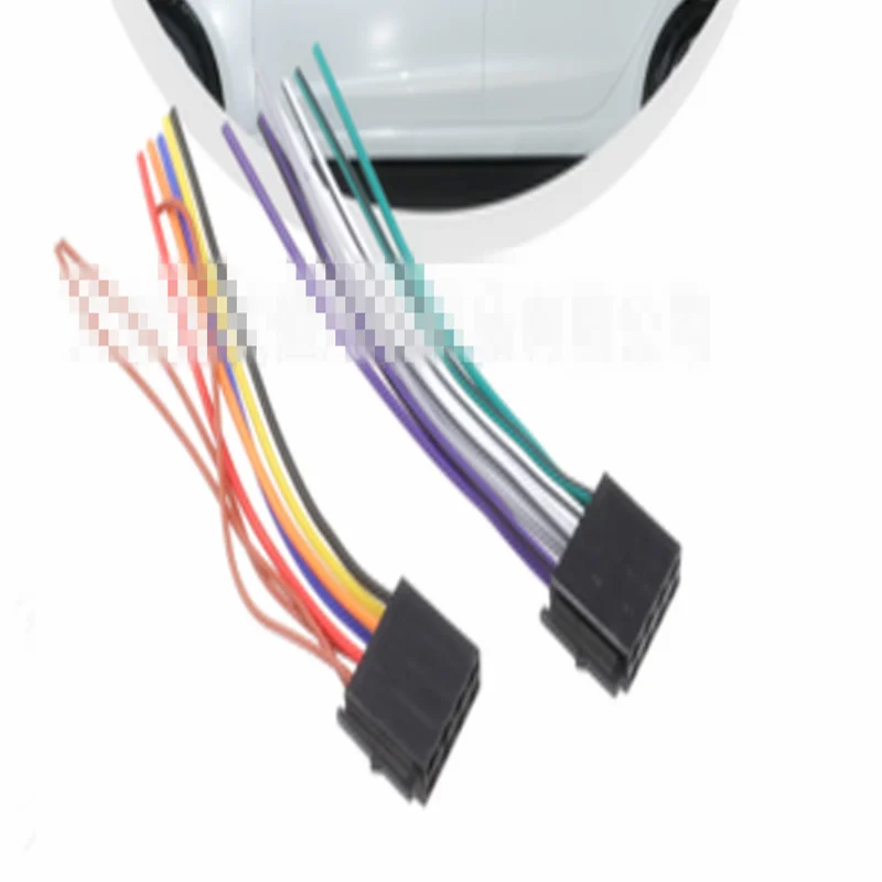 【K】1 Pair Universal Adapters Wire Harness Adapter Universal Female ISO Wiring Harness Car Radio Adaptor Connector Wire Plug Kit