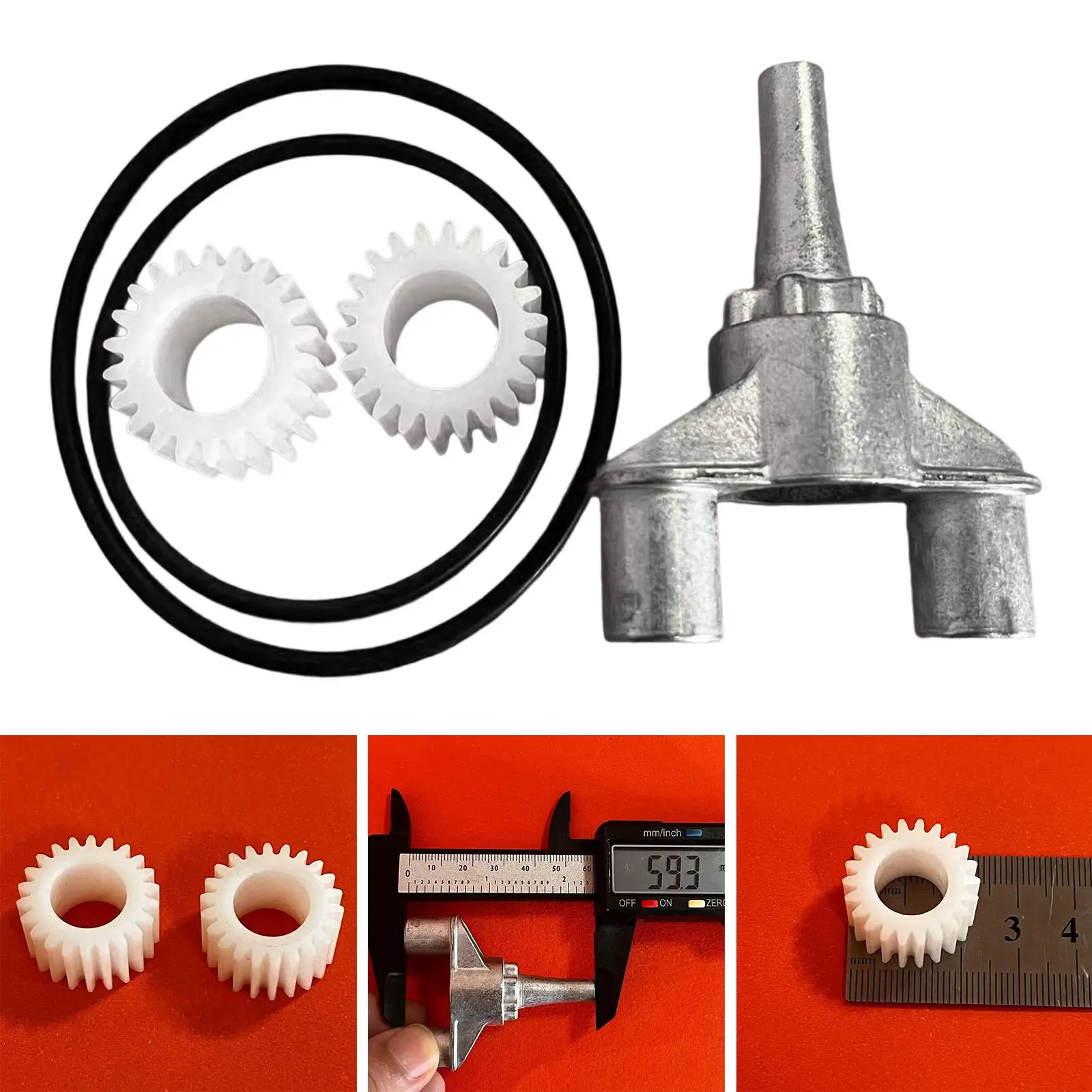 Juego de engranajes de transmisión Kit de engranajes para máquina de lavado de coches con eje Y ligero estable