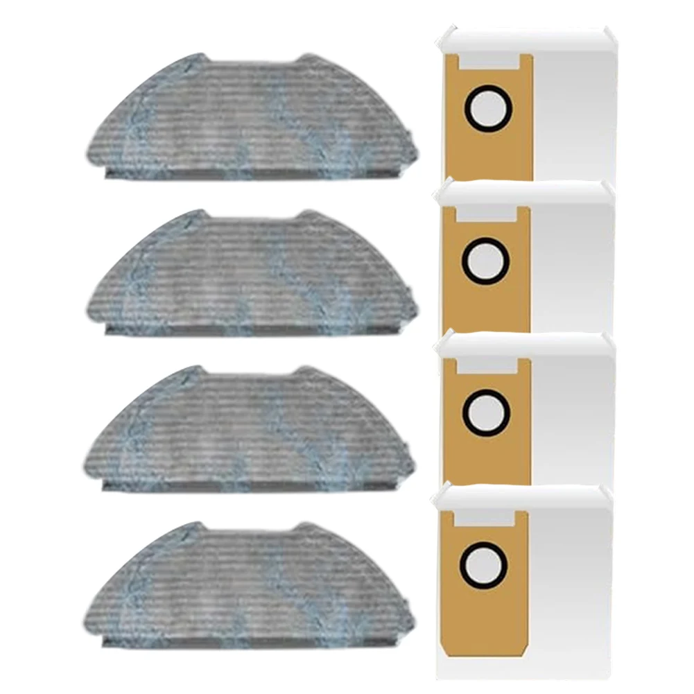

8-Piece Mop And Dust Bag Replacement Set For Airrobos GT21 Robot Vacuum Cleaner Accessories Home Vacuum