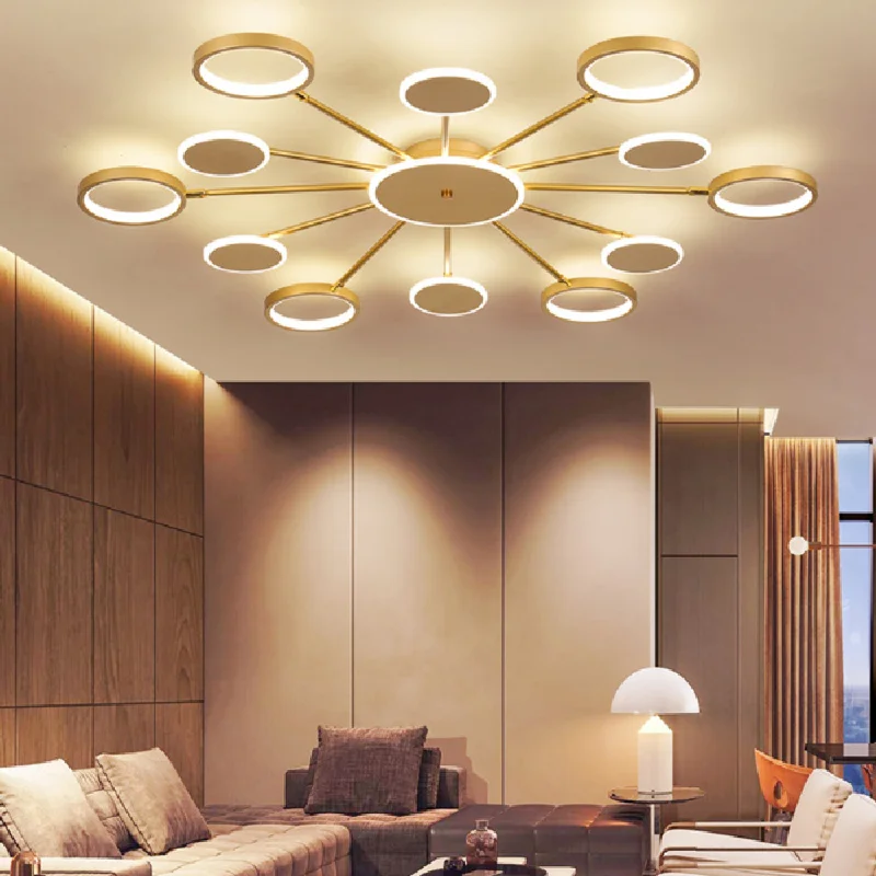 

Modern simple ceiling lamp, dining room, multi-head indoor bedroom, home decoration, LED surface-mounted panel lamp