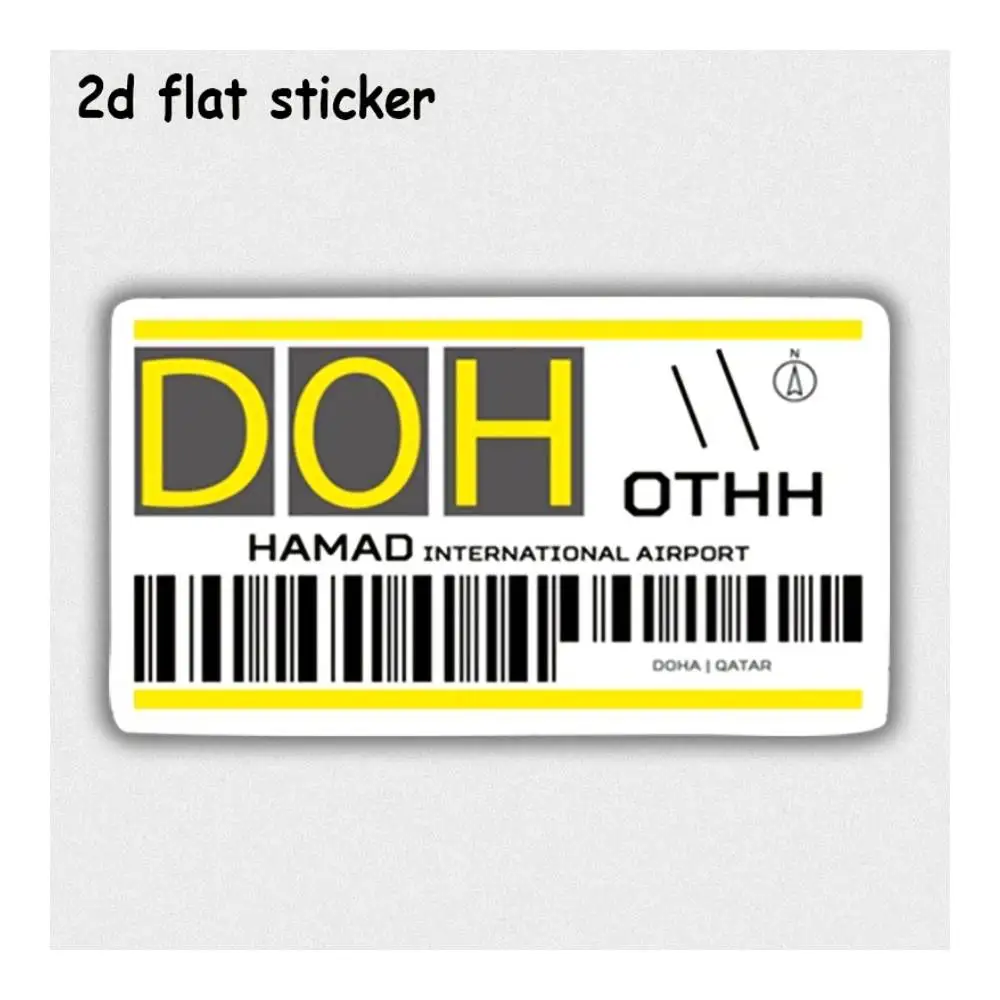 Hamad International Airport Decal For Laptops, Cars, Motorcycles, Water Bottles & Smooth Surfaces