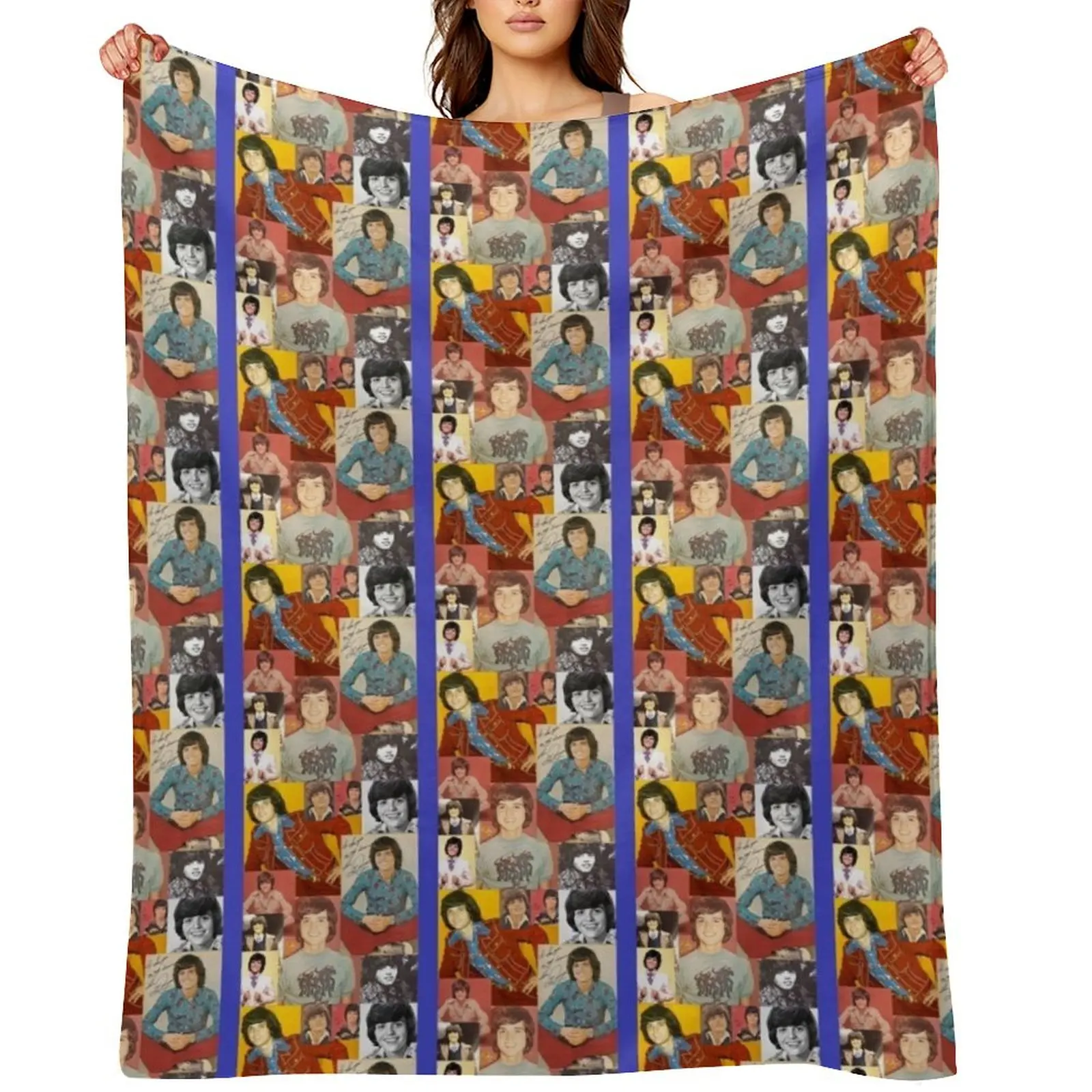 

Donny Osmond Collage Throw Blanket blankets and throws Decoratives Flannels Heavy Blankets