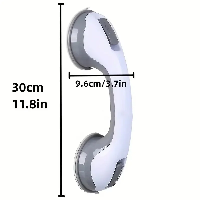 Ultra Grip Shower Handle Grab Bar Dual Locking Safety Suction Cups Anti Slip Support for Toilet Bathroom 2/1pcs