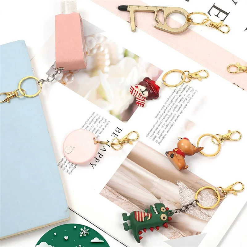 HHO-Gold Metal Lanyard For Keychain Hooks 100PCS Swivel Snap Hooks With For Key Rings, Lobster Clasps For Key Jewelry DIY Crafts