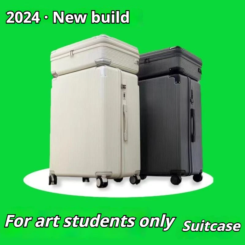 Art box luggage trolley suitcase 27 inch drawing board paint tool box for art students with large capacity