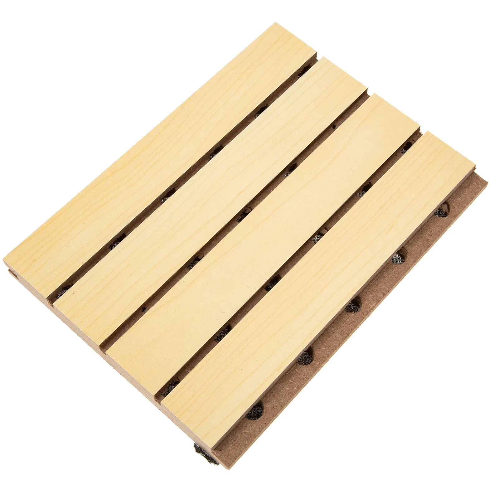 

Wood Perforated Sound Absorbing Panels Acoustic Wall Insulation Material Soundproof Slot Boards Studio Application