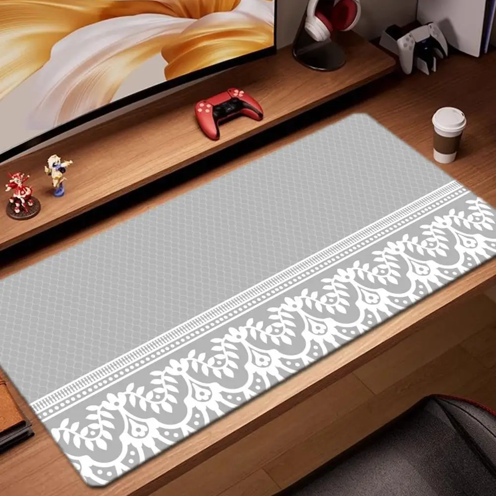 

Кружевные обои Коврик для мыши Игровые аксессуары Коврик для клавиатуры XXL Большой запирающий край 900X400 мм Коврик для стола Игровой коврик для мыши