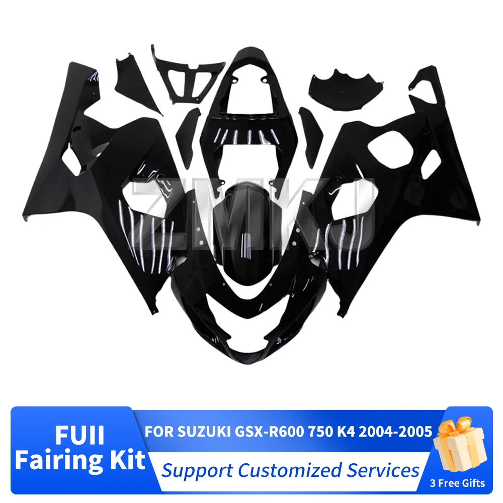 Für SUZUKI GSXR 600 750 2004 2005 K4 K5 Motorrad Komplettes Verkleidungsset Karosserie-Kit Dekoration ABS Kunststoff Schutzplatte Verkleidung Spritzguss