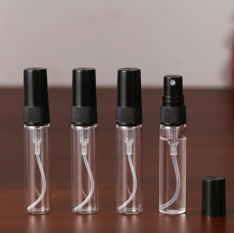 2ml 3ml 5mL 10ml Mini portable transparent spray bottle Separate Small perfume bottle travel sample bottle ni27