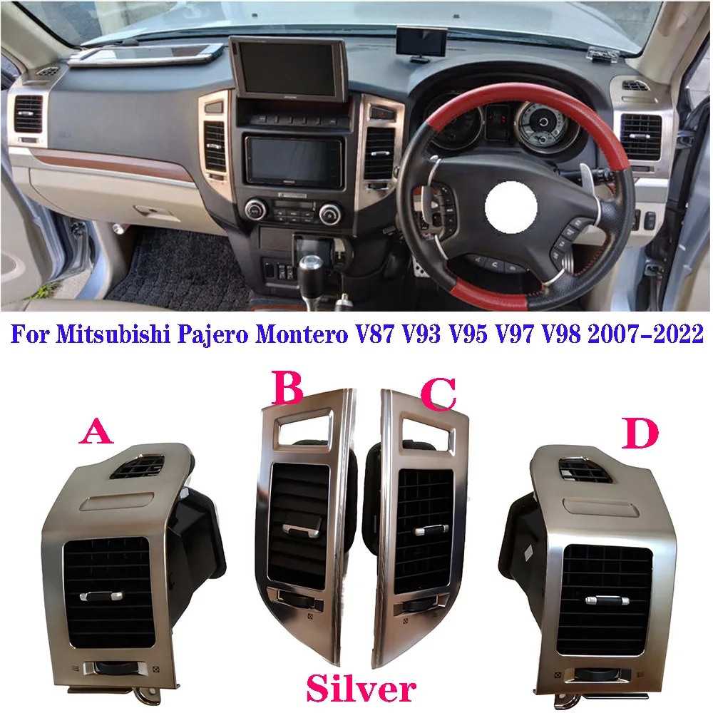 

Среднее вентиляционное отверстие для Mitsubishi Pajero Montero V87 V93 V95 V97 V98 2007-2022, плата приборной панели, кондиционер кондиционера