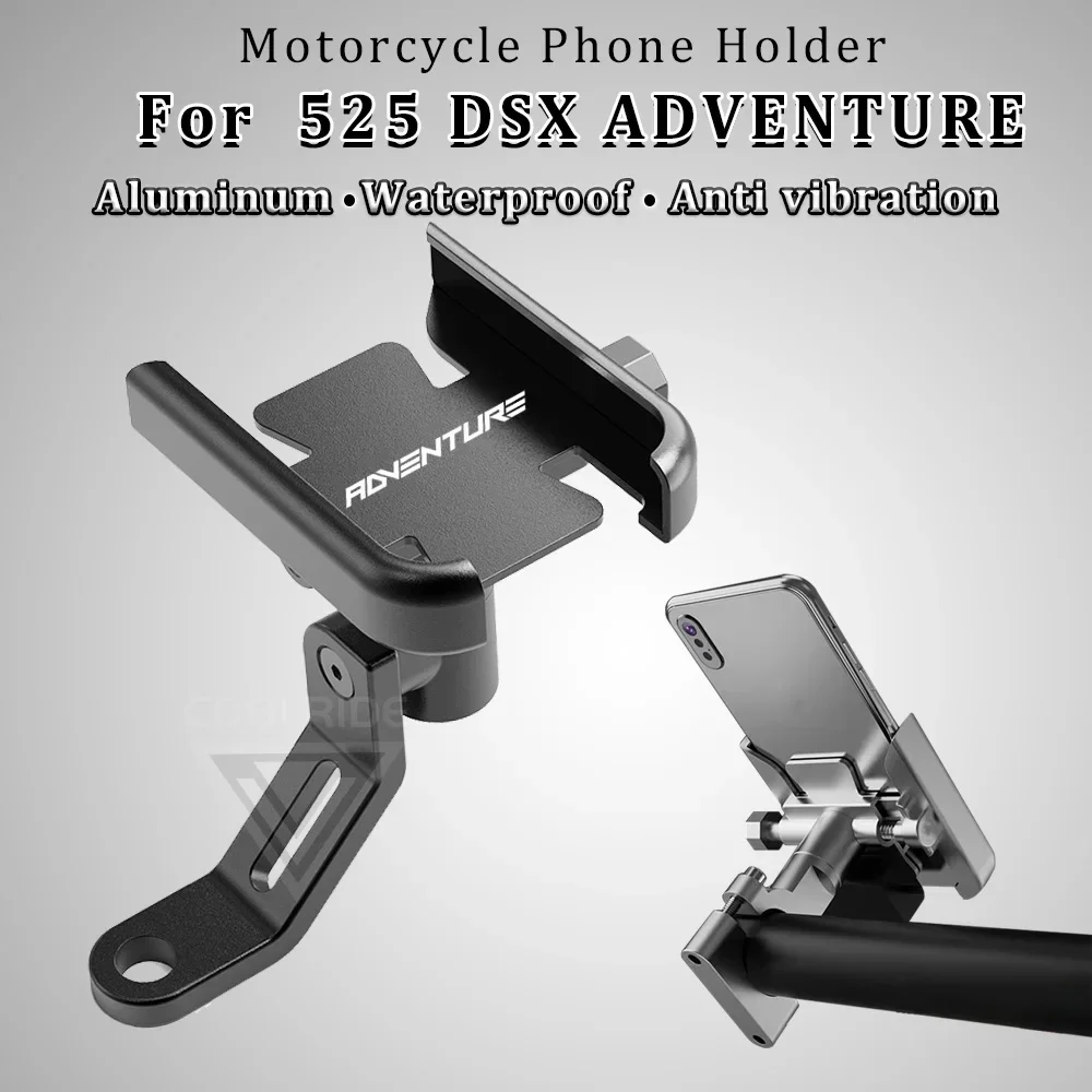 Motorcycle Phone Holder Anti Vibration Stand 525 DSX Accesorios for VOGE DS525X 525DSX 525R Voge525 DSX525 Adventure 2023 2024