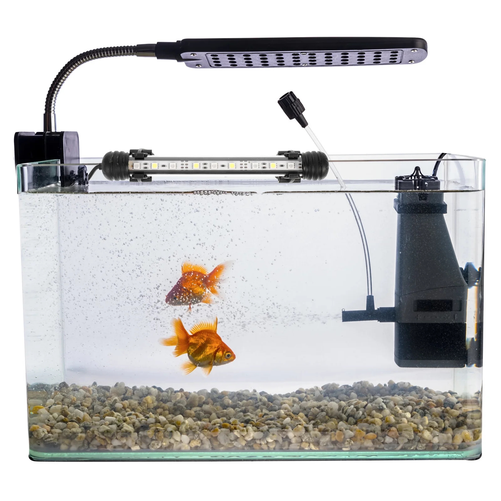 

LED Aquarium Light White Illumination for Fish Tank USB Waterproof Aquarium Lamp Eu Plug Fish Tank Lamp