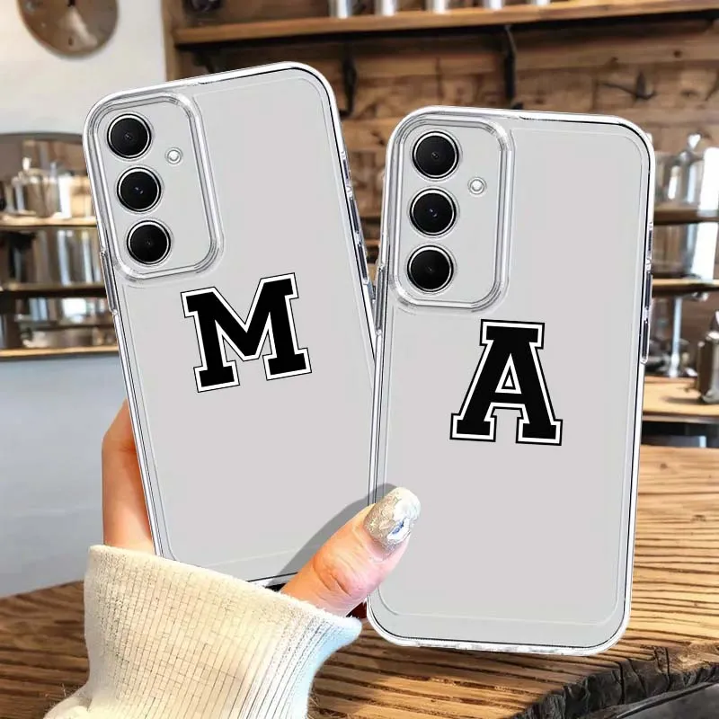 

Letter Alphabet Symbol For Samsung Galaxy A73 A72 A71 A70 M56 A55 M55 M54 F54 A53 M53 A52 A52s F42 M40S Phone Case