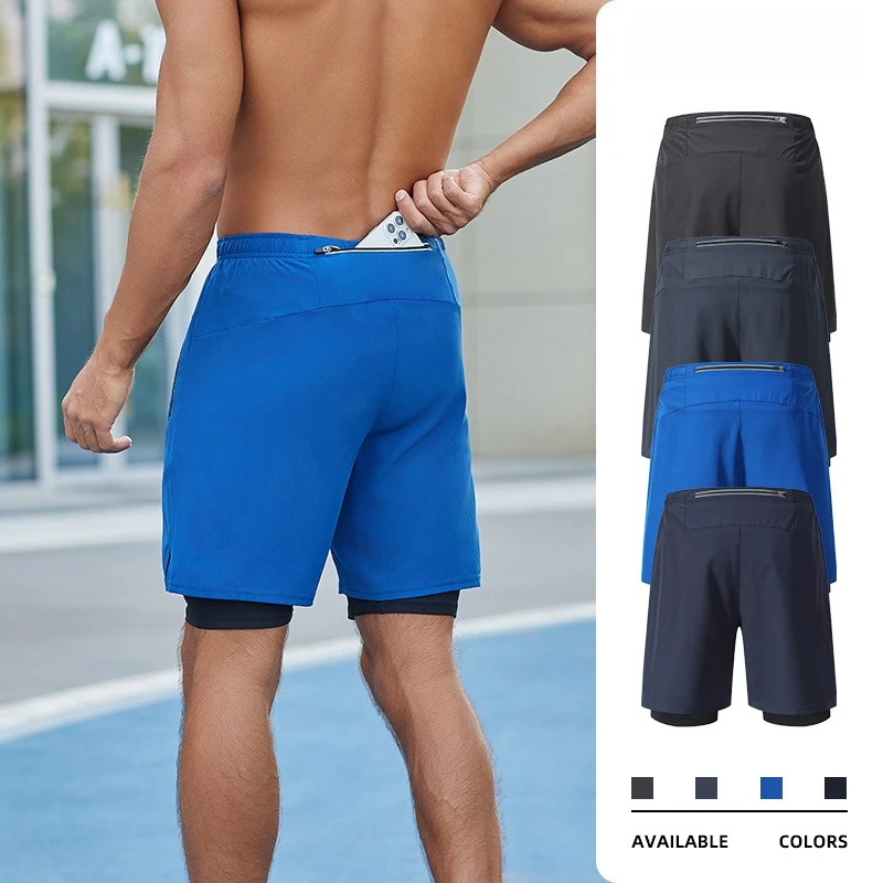 2025 Running Shorts Gym Fitness Bodybuilding Training Quick Dry Beach Short Pants Male Summer Workout Jogging Black Sweatpants
