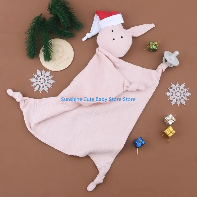 C5AF منشفة استرضاء للأطفال الصغار، بطانية أمان ناعمة، لعبة نوم، هدية للطفل