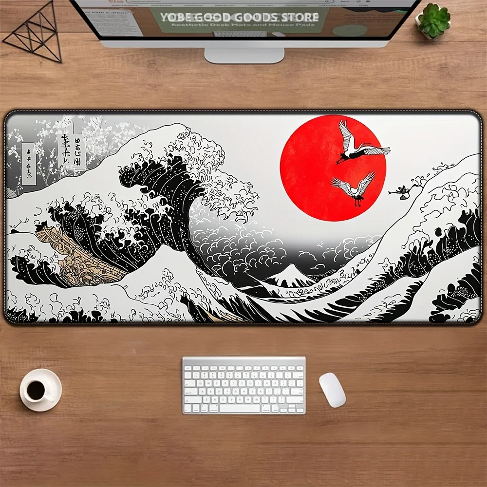 

Extended Gaming Desk Mat Mouse Pad Cloth Surface Non Slip Rubber Base Mousepad for PC Laptop Keyboard Office Work Setup