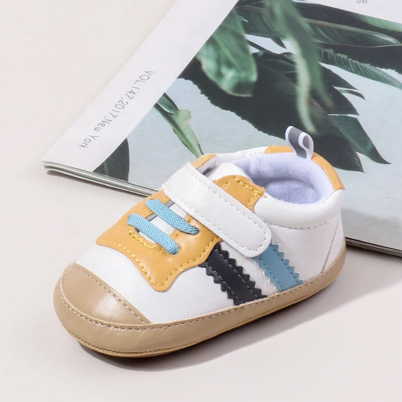 

Hot Selling Baby Girls And Boys First Walking Toddler Shoes For 0-18M Baby Unisex Casual Sports Shoes With Soft TPR Sole