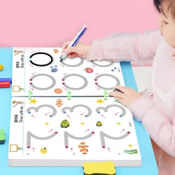 Montessori Math Toys Drawing Tablet Pen Control Hand Training Math Match Game Book Learning Educational Toys For Children Kids