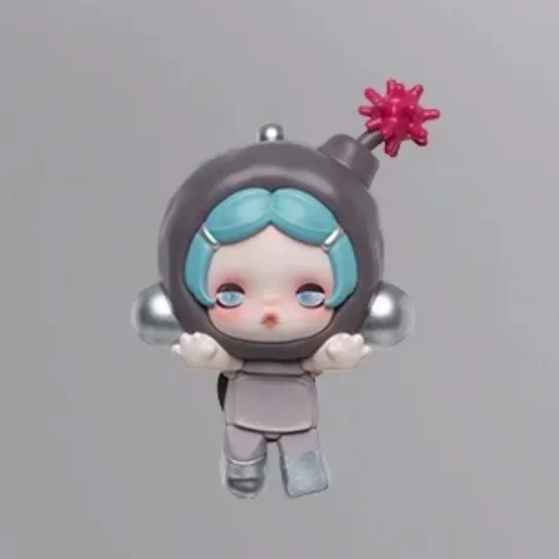 POP MART POP ATTACH SKULLPANDA Off Mode Series Mini Boneco Caixa Misteriosa Genuína Blind Box Brinquedos Surpresa Saco Casa