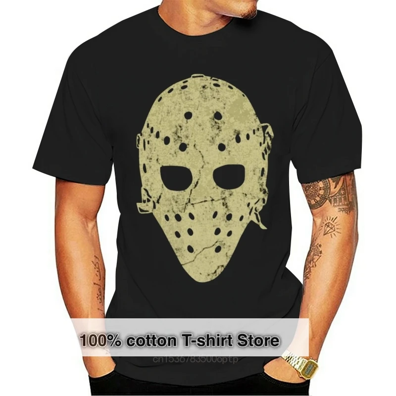 Men tshirt Vintage Hockey Goalie Mask T Shirt women T-Shirt tees top