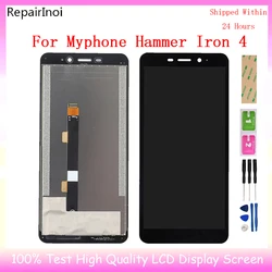 New Original myPhone Hammer Iron 4 Lcd display Glass Assembly Touch Screen Glass 5.5inch for myPhone Hammer Iron4 LCD