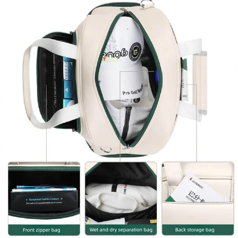 PGM Women’s Golf Clothing Bag Double layered Independent Shoe Bag Ultra-light Waterproof Travel Handbag YWB050