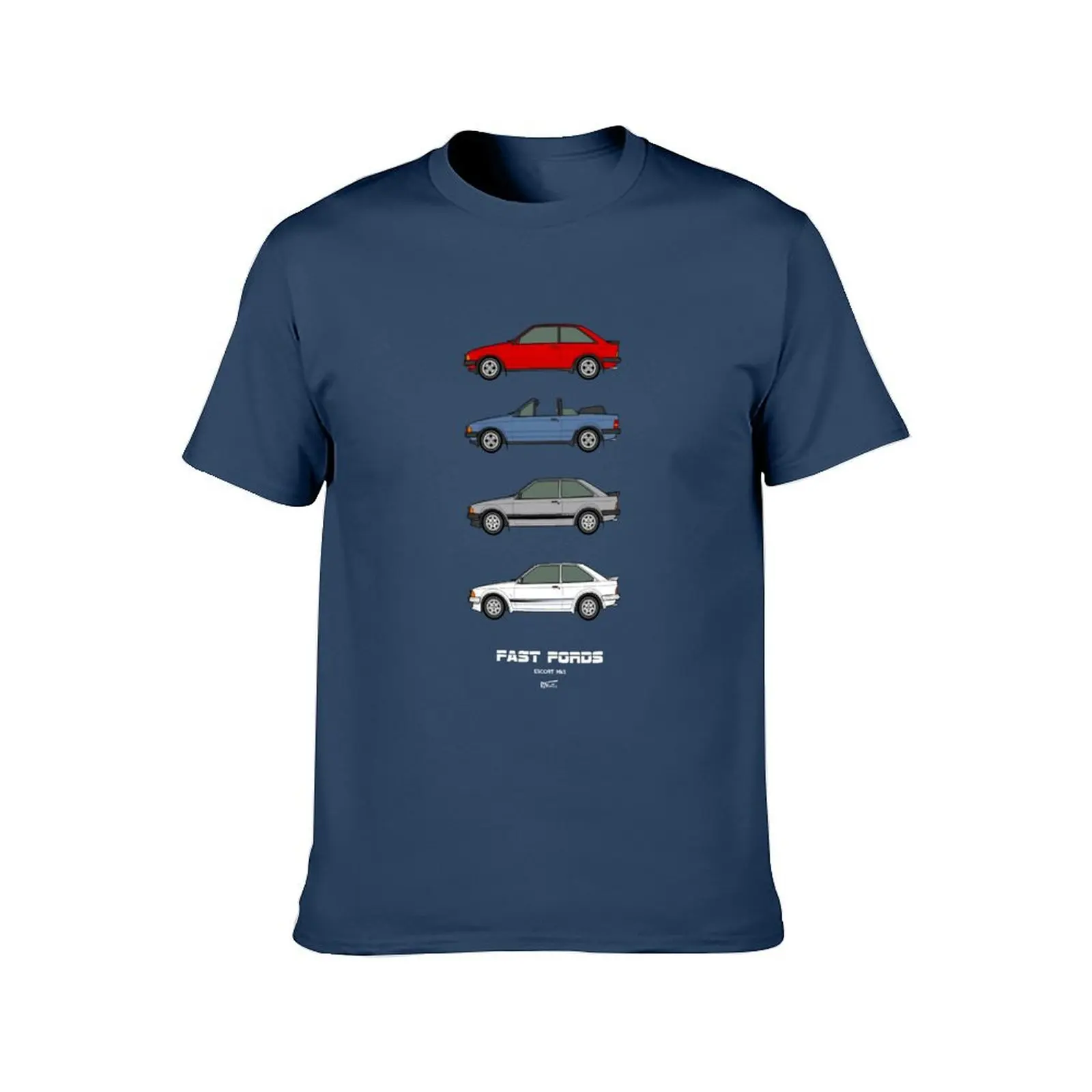 Fast Ford Escort Mk3 Classic Car Collection T-Shirt Luxury man Funny t-shirts plain t shirts men