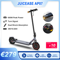 JUICEASE AP07 Electric Scooter 35KM Range 8.5Inch Escooter 350W/600W Power 31KM/H APP Scooter Electric Dual Damping Turn Signal