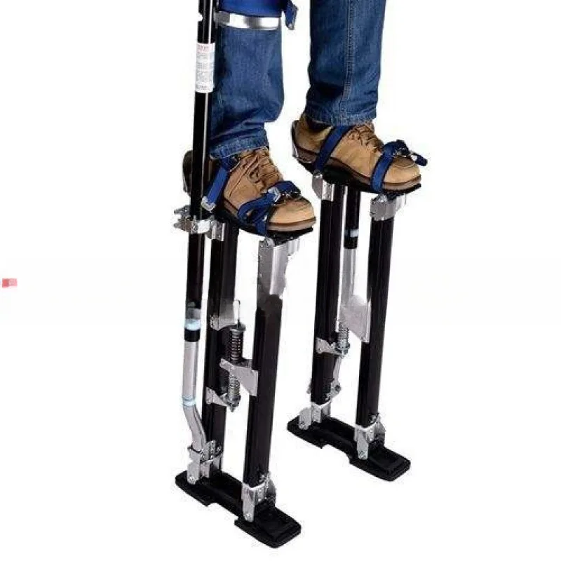 

Factory walking workers direct sales tripod stilts aluminum alloy woodworking stilts adjustment decoration mobile props
