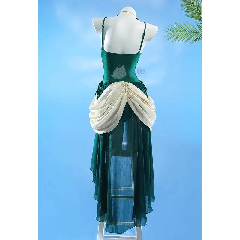DY20Game Princess Zelda Cosplay Costume  Zelda Swimwear Summer Swimsuit Green  Bikini Jumpsuits For Pool party Hallowmas Comicon
