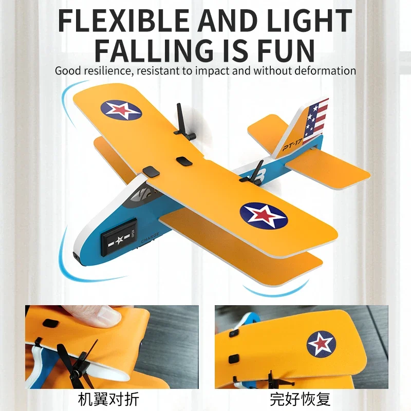 เครื่องบินบังคับวิทยุ KF801 รุ่น Stunts Plane 2.4G เครื่องร่อนบังคับวิทยุ ของเล่นเครื่องบินบังคับสำหรับเด็ก