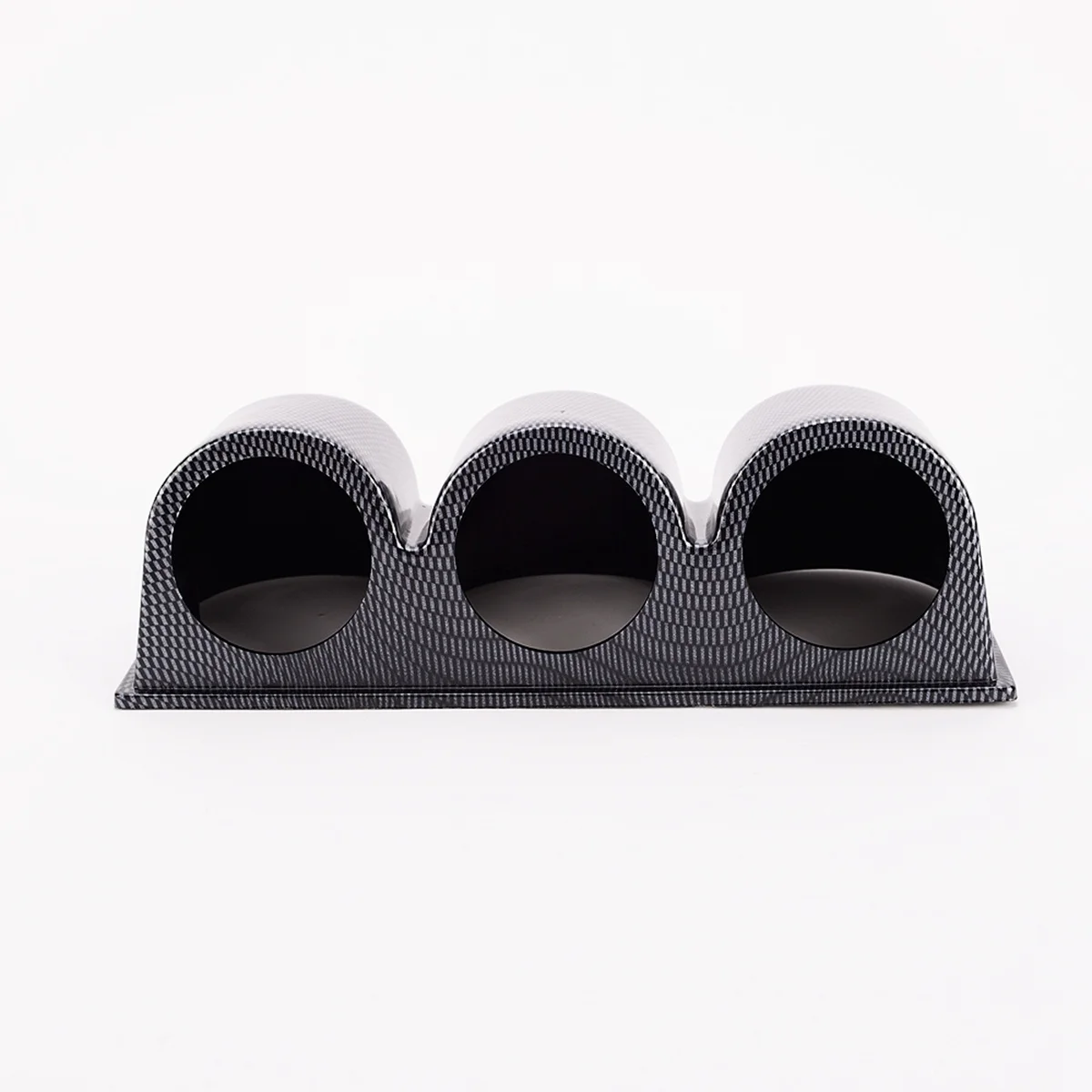 

Gauge Holder ABS Plastic Horizontal Carbon Fiber Look 52Mm Triple Dash Mount Pod for Car Truck Boat Motorcycle Accessories