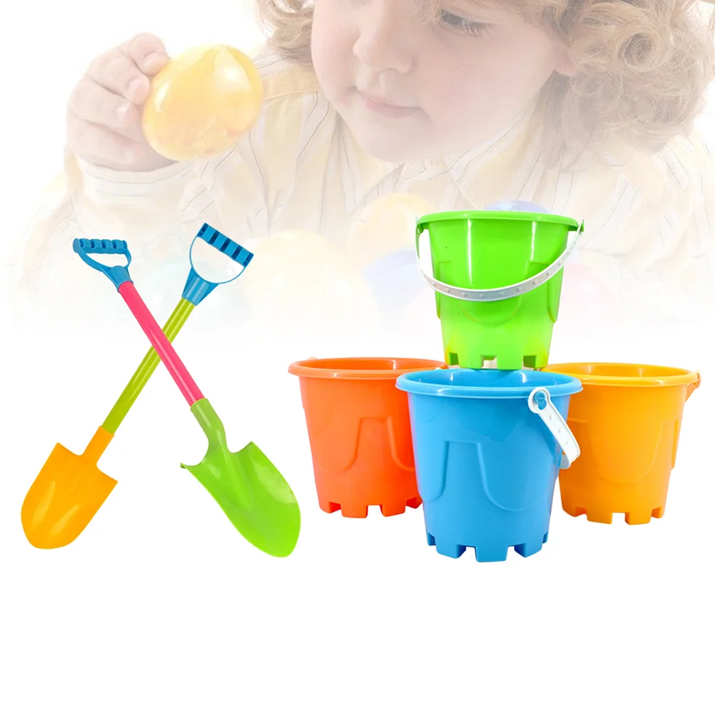 

6 шт., детские пластиковые игрушки-ведра для раннего развития