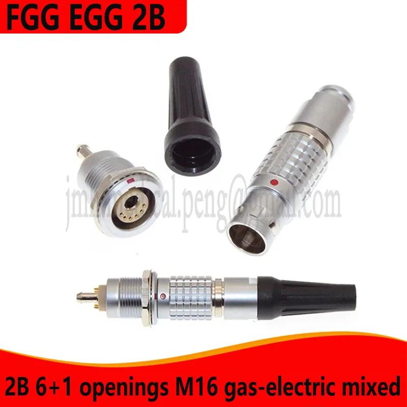 

FGG EGG 2B 6+1 Gas-electric Hybrid Equipment Aviation Connector M15 Medical Connector Male Plug Female Socket