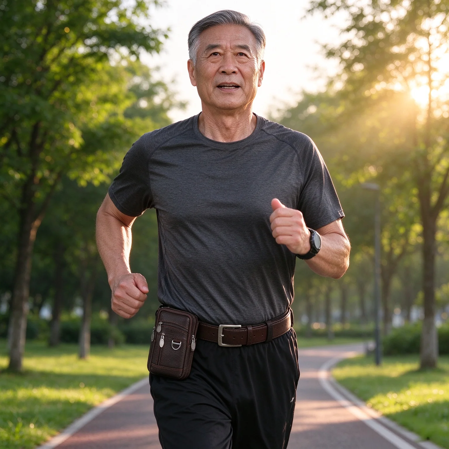 남성용 허리 가방, 휴대폰 가방, 야외용 PU 가죽 소재, 벨트에 착용 가능한 스포츠용 방수 소형 가방, 비즈니스 및 레저용, 동전 지갑.