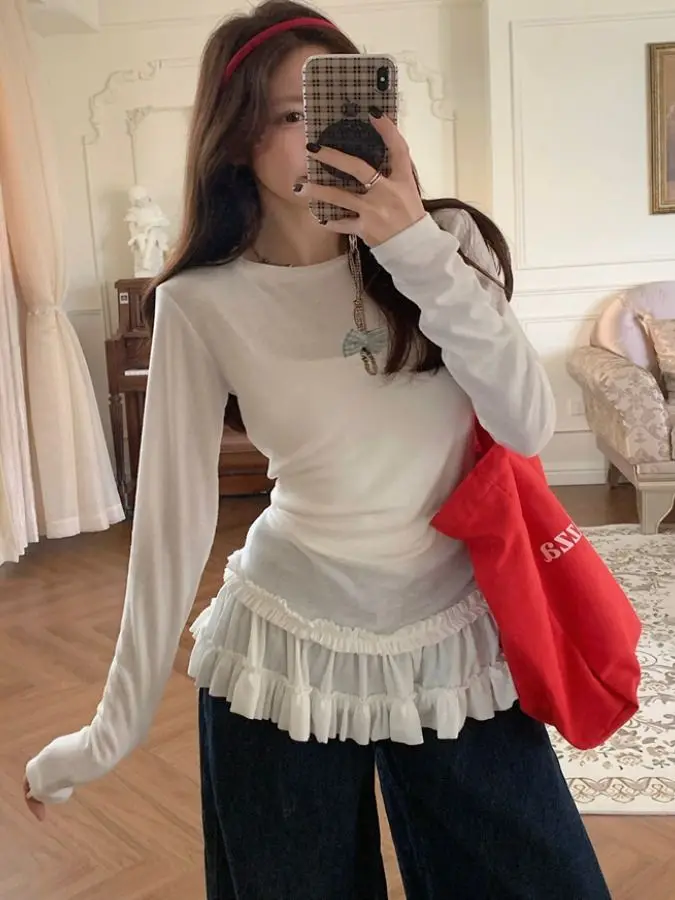 Lace Splice Hem Cov…