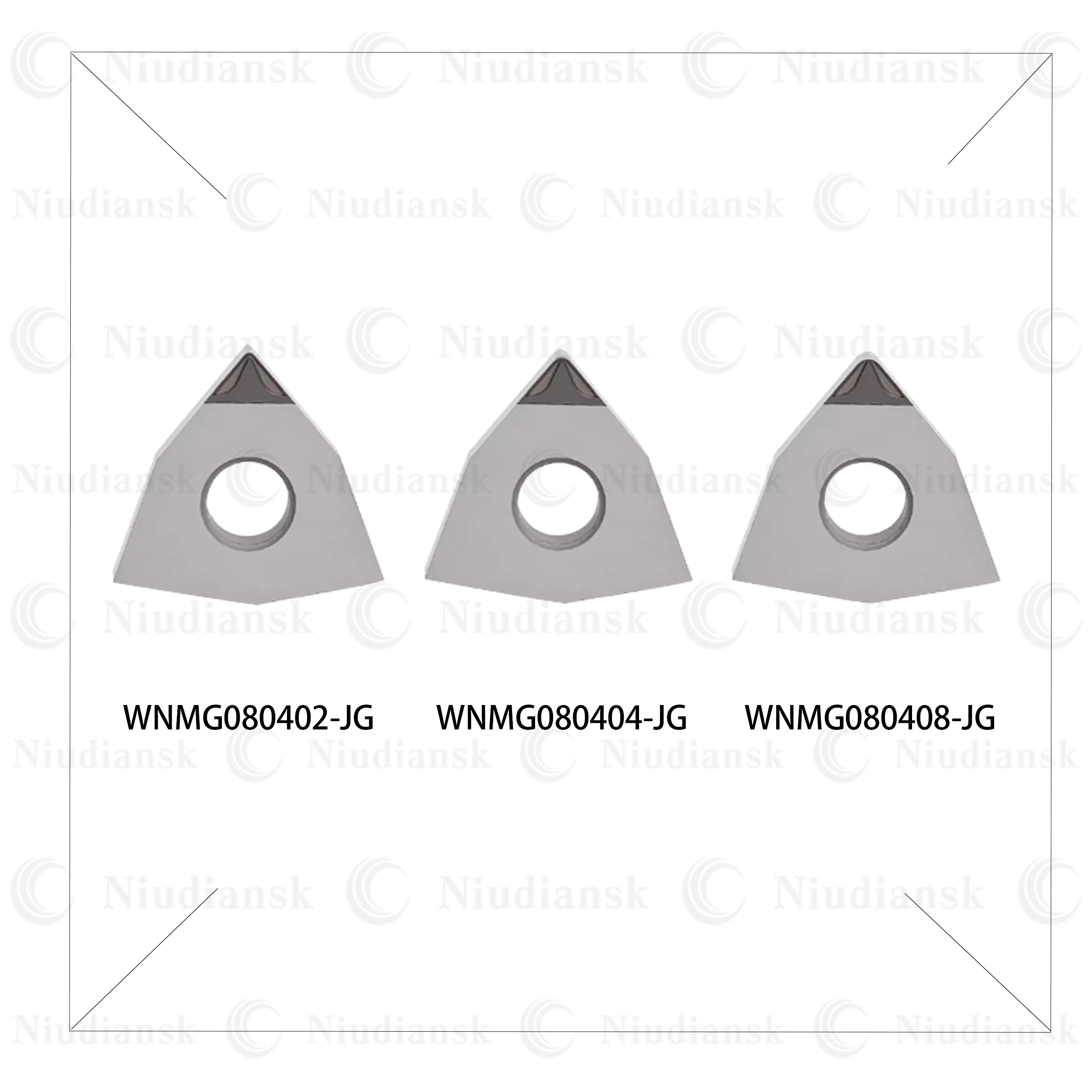 WNMG080402 WNMG080404 WNMG080408 JG PCD Diamond CNC Chip Breaking Blade Cutting Insert slotting chip removal For copper aluminum