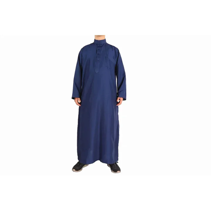 Abbigliamento islamico musulmano abito arabo da uomo arabo Vintage manica lunga da uomo Thobe Robe allentato Dubai arabia saudita caftano abbigliamento da uomo