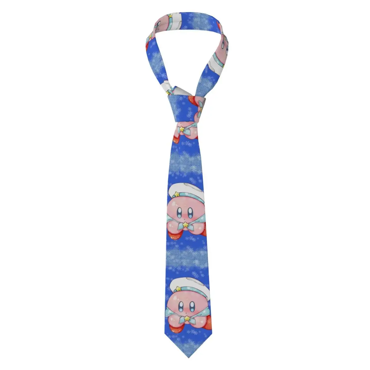 

Personalized Hot Lovely K-Kirbyes Cartoon Neck Tie for Men Formal Mangas Silk Party Neckties