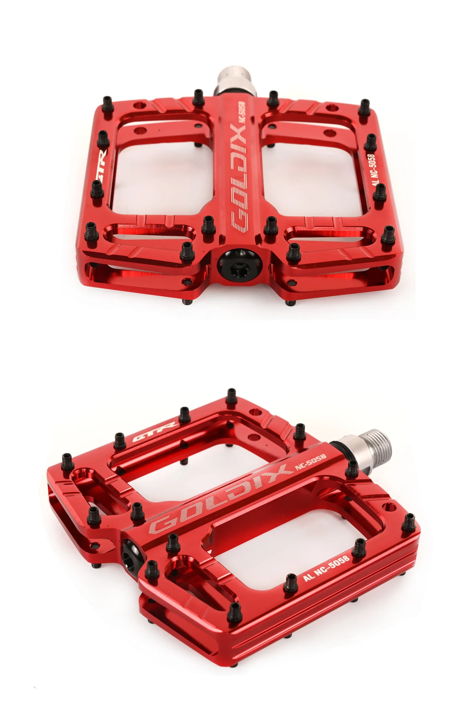 GOLDIX Neue 3-Lager Mountainbike- und Rennradpedale mit gedichteten Lagern, hochfest, rutschfest, ultraleicht, Fahrradzubehör – Detail 8