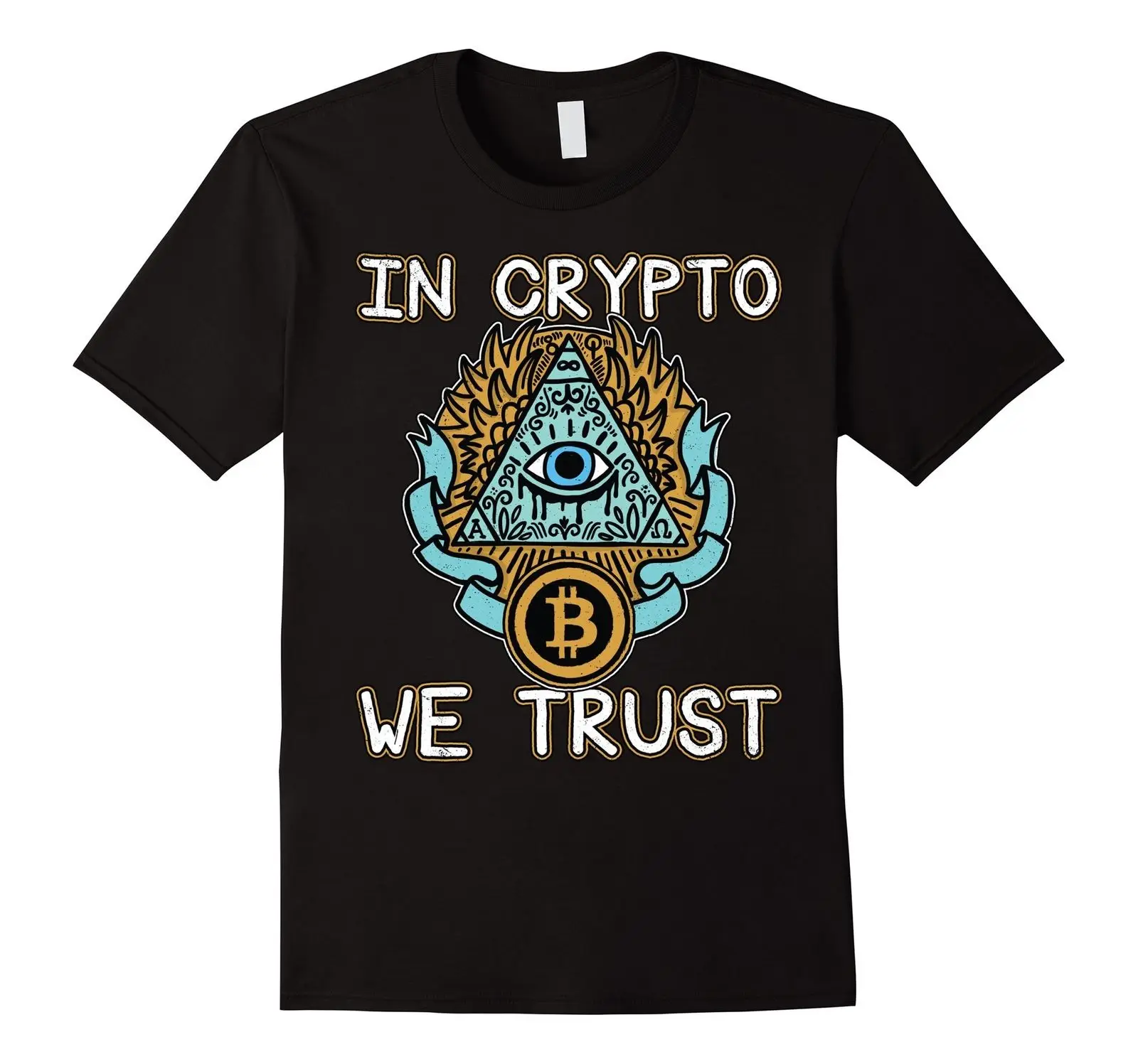 Summer Short Sleeve Fashion Tee Shirt In Crypto We Trust Bitcoin Shirt | Cryptocurrency Tshirt Custom Aldult Teen Unisex