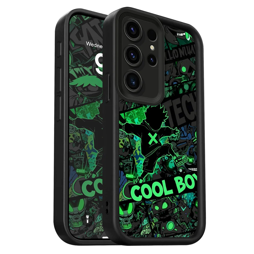 Gleaming Boy Phone Case For Samsung Galaxy S23 S22 S21 S20 FE Plus Ultra Note 20 5G Staircase Soft Cover