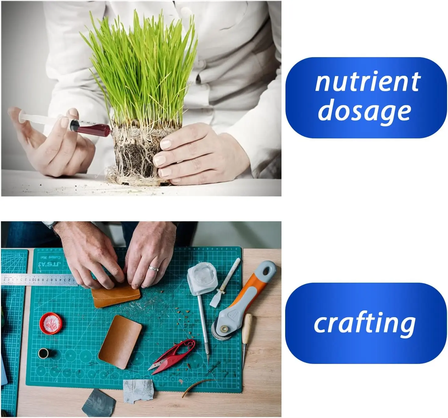 100/50/20er Pack 1ml Spritze mit Kappe für Flüssigkeiten, 1cc Kunststoff-Kleinspritzen mit Abdeckung, unsteril, ohne Nadel – Detail 2